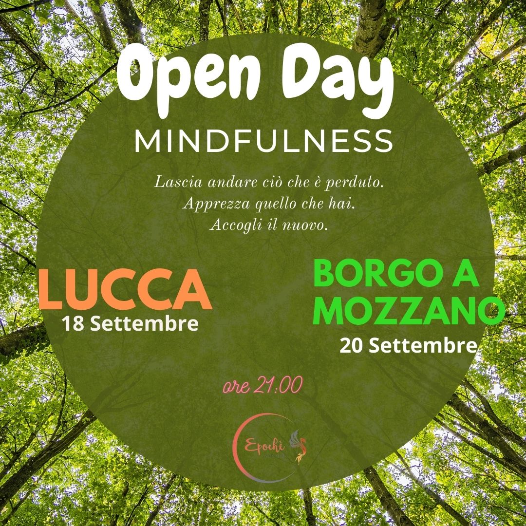 Open Day di meditazione Mindufulness ti spiego cosa è la meditazione